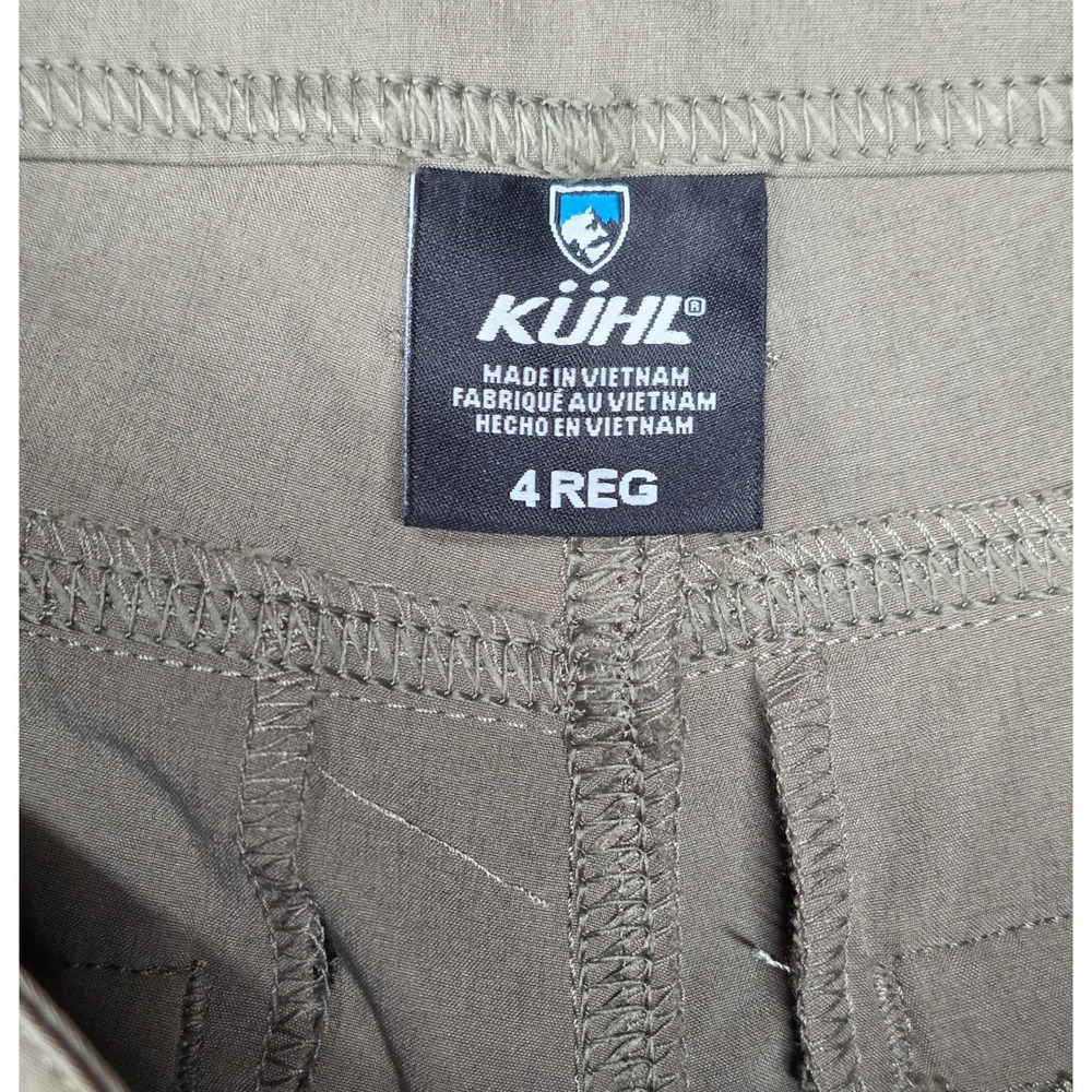 KUHL Splash Roll-Up Cargo Pants Womens 4 Regular Khaki Excellent Hiking Utility - Picture 8 of 15